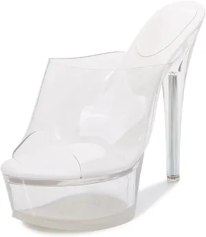 14CM/5.51IN Women's Exposed Toe Sandals Platform High Heels Shoes Stiletto Heels Dress High Heeled Wedding Party Office Pumps Shoes