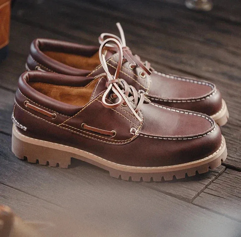 Amozae- Teheran Lace-Up Boat Shoes