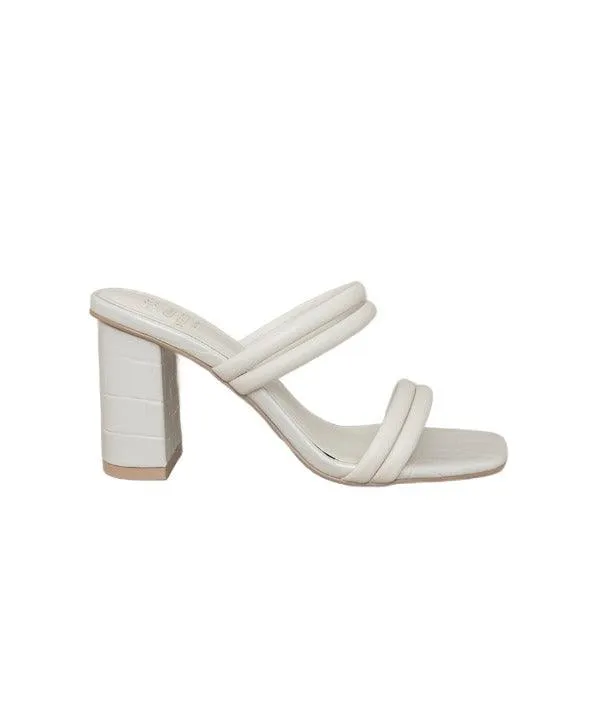 Angela - Strappy Alligator Heel