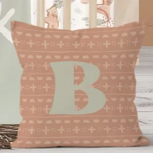 Boho Desert Mudcloth Personalized Nursery Pillow