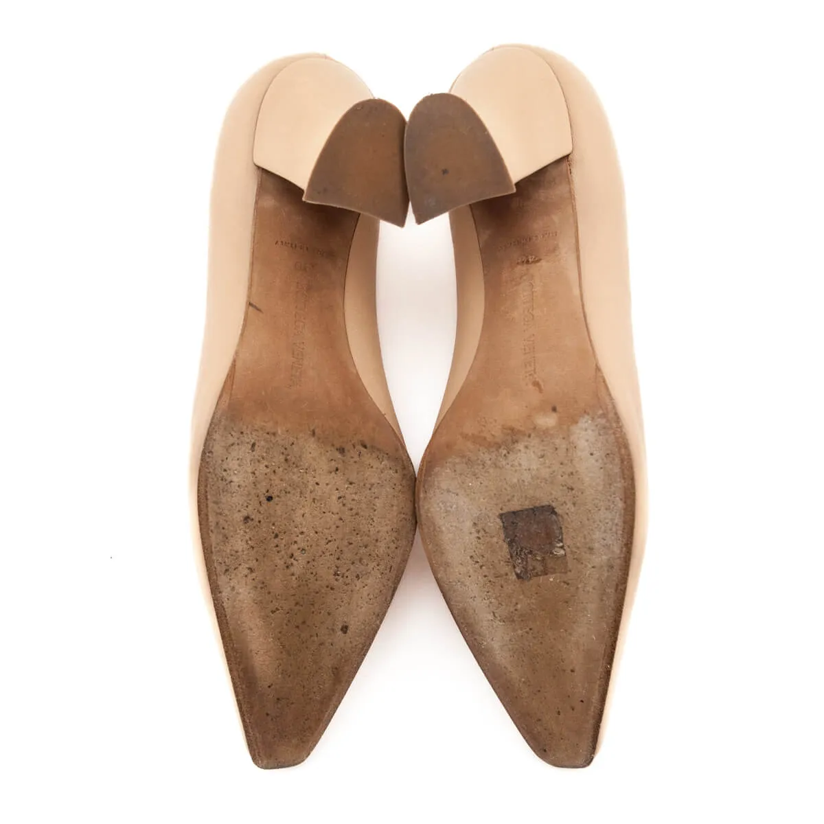 Bottega Veneta Beige Almond Pumps Size US 10  | EU 40