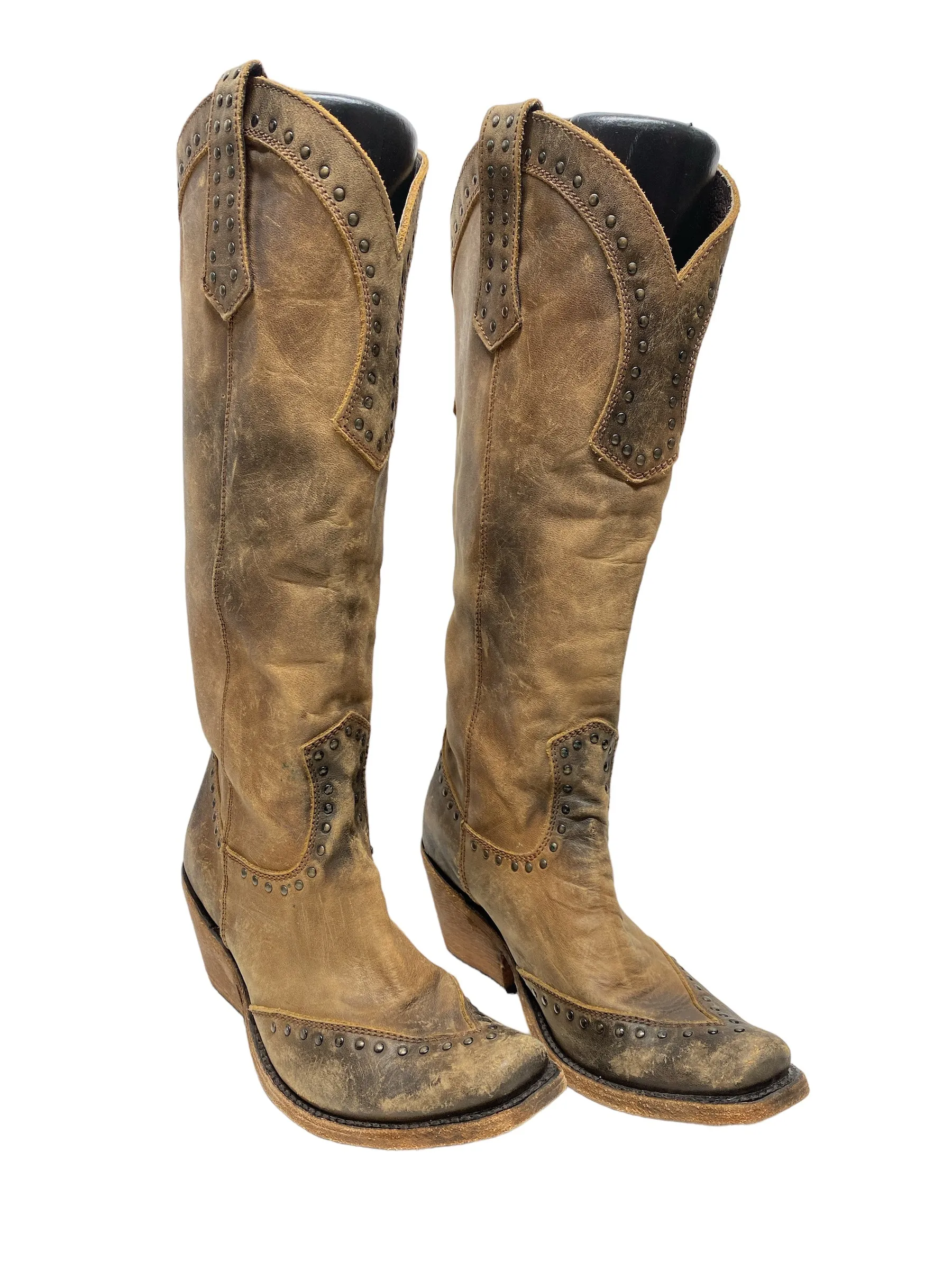 Brown Boots Western Liberty Black, Size 5.5