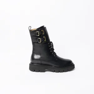 Buckled Combat Boots