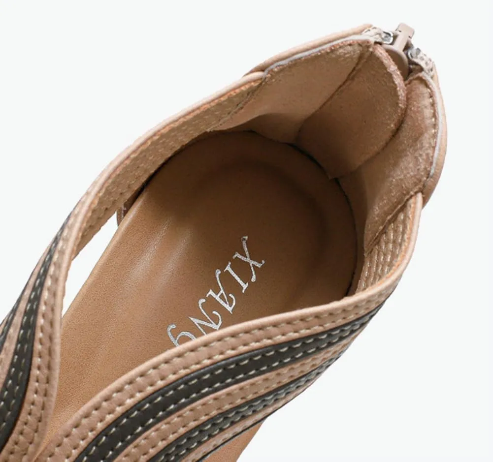 Caistre Wedge Sandal for Women 2025 Summer Open Toe Bohemian Walking Platform Sandal Comfortable Shoes