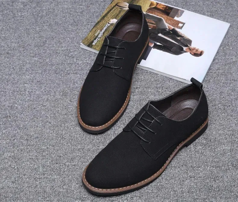 Classic Men's Leather Derby Shoes