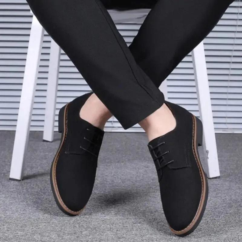 Classic Men's Leather Derby Shoes