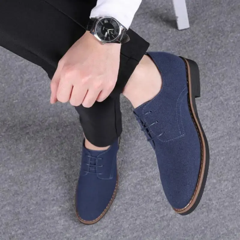 Classic Men's Leather Derby Shoes