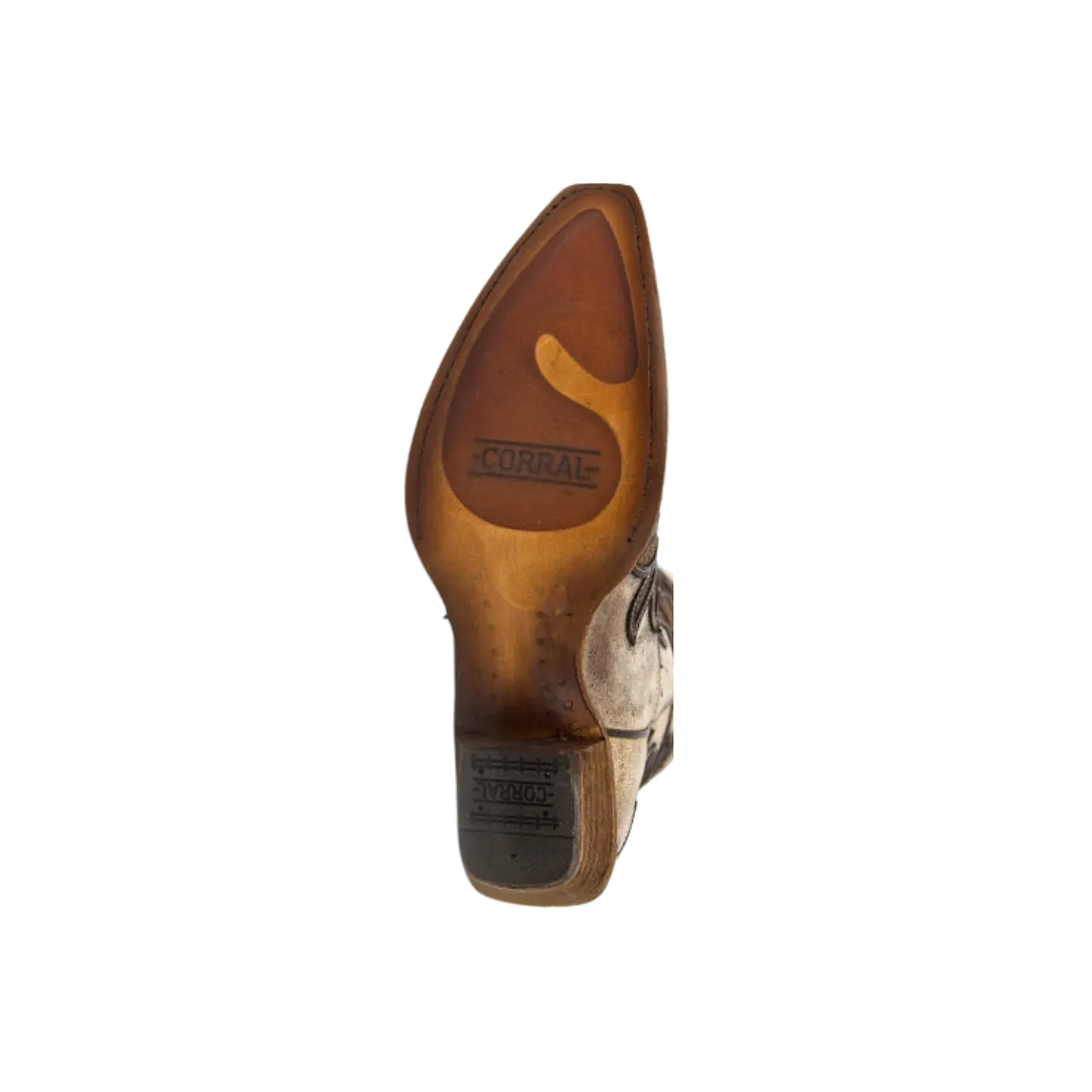 Corral Boots Women's Bone Overlay Boots