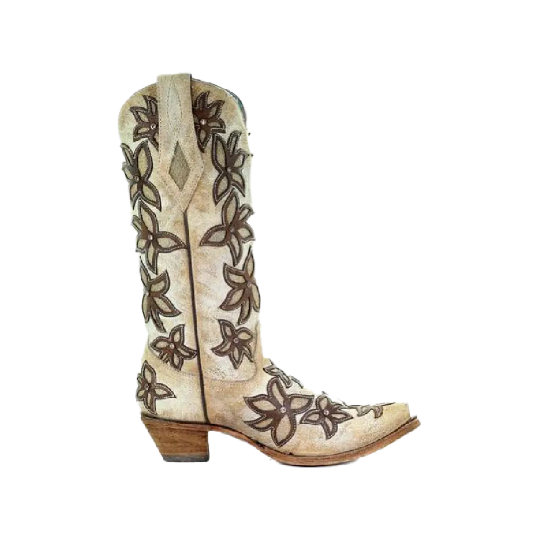 Corral Boots Women's Bone Overlay Boots