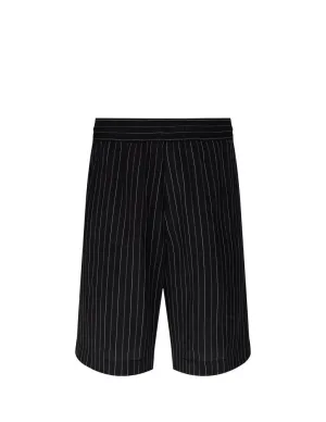 Elasticated Pinstripe Shorts