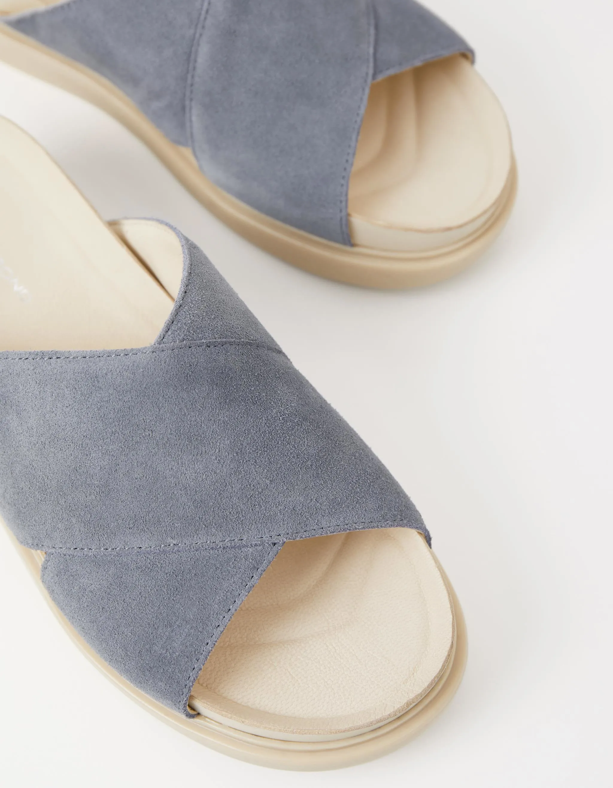 Erin Slides in Dusty Blue