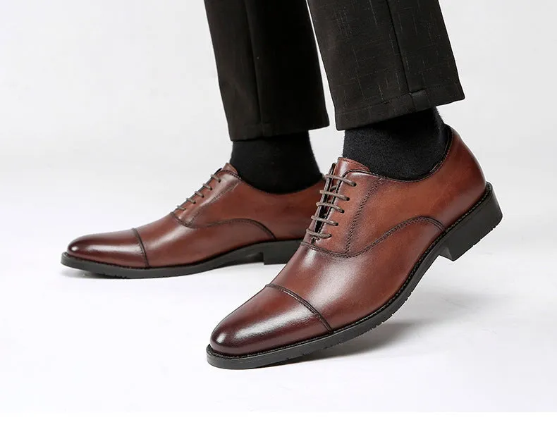 genuine leather dress shoes