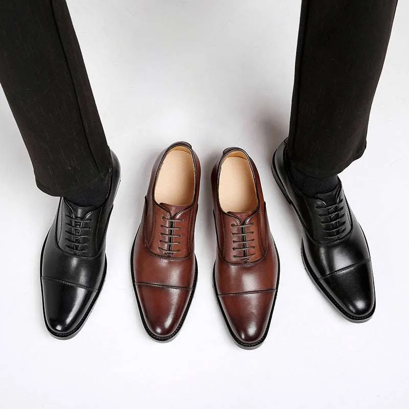 genuine leather dress shoes