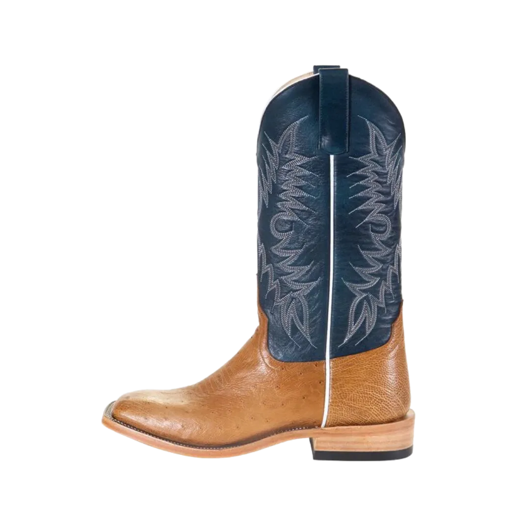 Horse Power Men's Antique Saddle Smooth Blue Kombat Boots