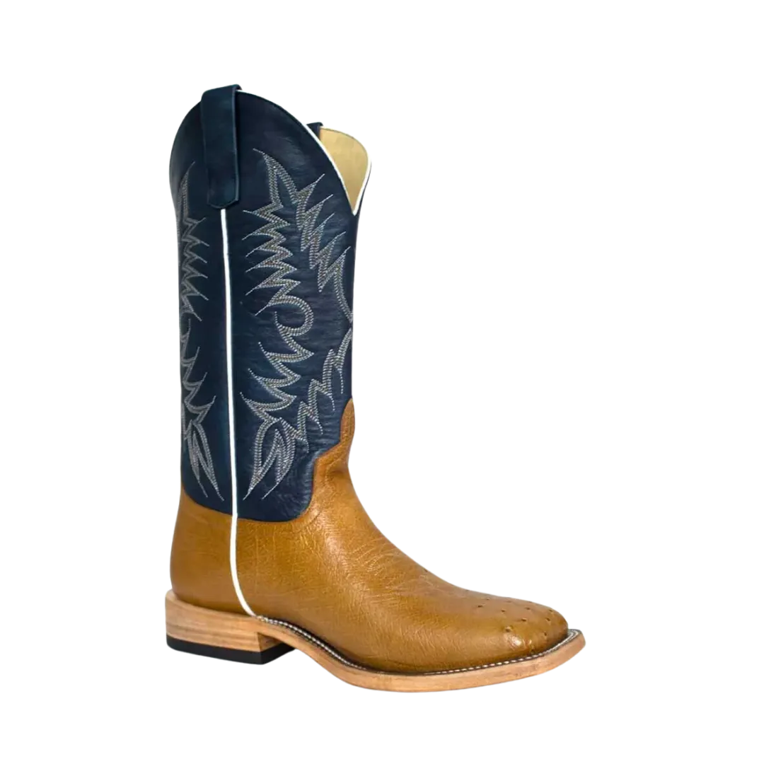 Horse Power Men's Antique Saddle Smooth Blue Kombat Boots