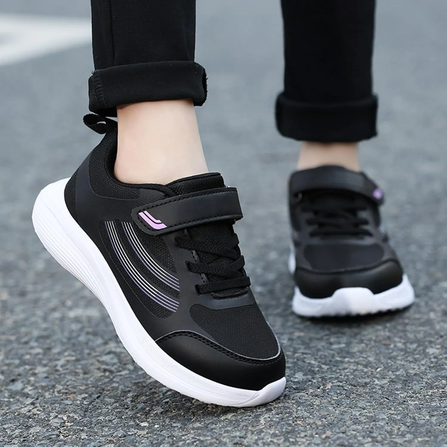 IWIHMIV Girls Athletic Shoes Toddler Tennis Shoes Sneakers for Boys Running Shoes Girls Boys Casual Breathable Sports Shoes