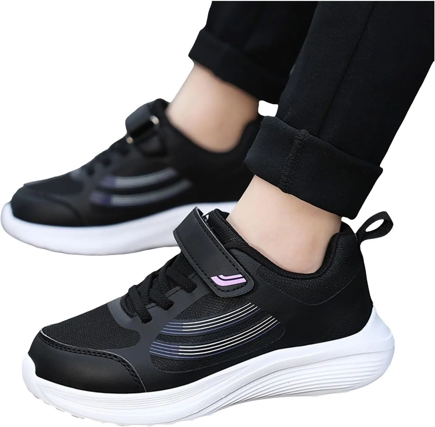 IWIHMIV Girls Athletic Shoes Toddler Tennis Shoes Sneakers for Boys Running Shoes Girls Boys Casual Breathable Sports Shoes