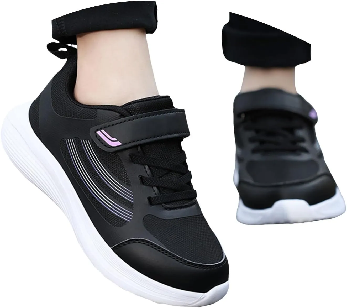 IWIHMIV Girls Athletic Shoes Toddler Tennis Shoes Sneakers for Boys Running Shoes Girls Boys Casual Breathable Sports Shoes