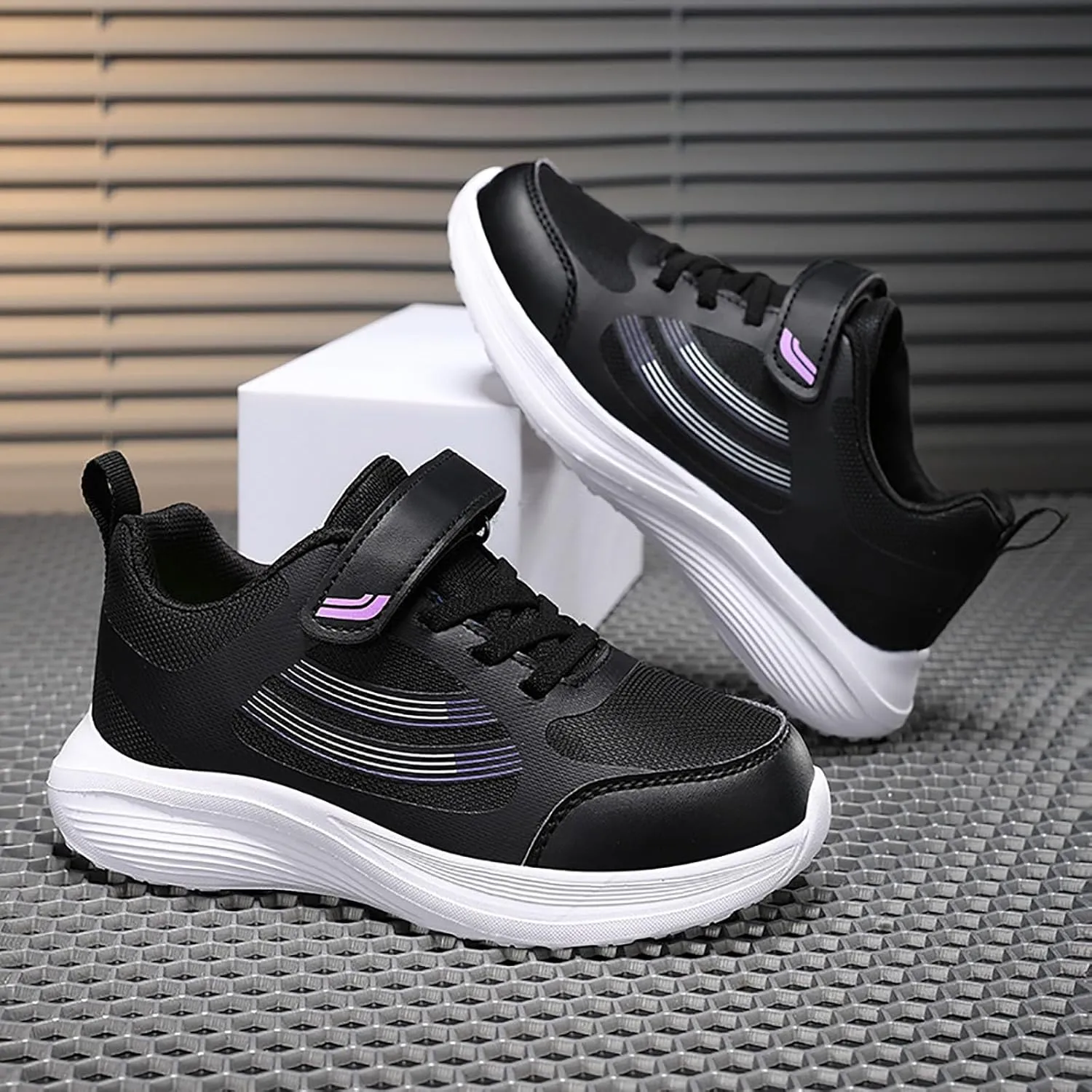 IWIHMIV Girls Athletic Shoes Toddler Tennis Shoes Sneakers for Boys Running Shoes Girls Boys Casual Breathable Sports Shoes
