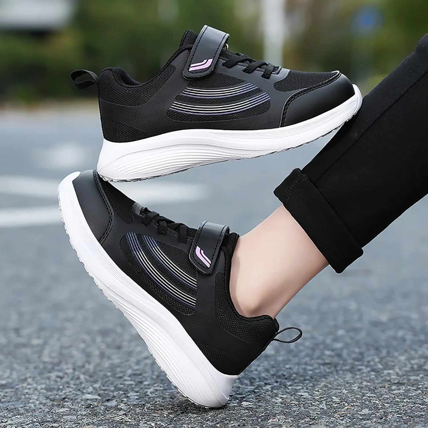 IWIHMIV Girls Athletic Shoes Toddler Tennis Shoes Sneakers for Boys Running Shoes Girls Boys Casual Breathable Sports Shoes