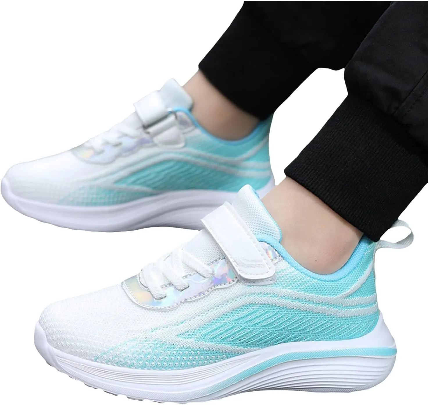 IWIHMIV Girls Athletic Shoes Toddler Tennis Shoes Sneakers for Boys Running Shoes Girls Boys Casual Breathable Sports Shoes