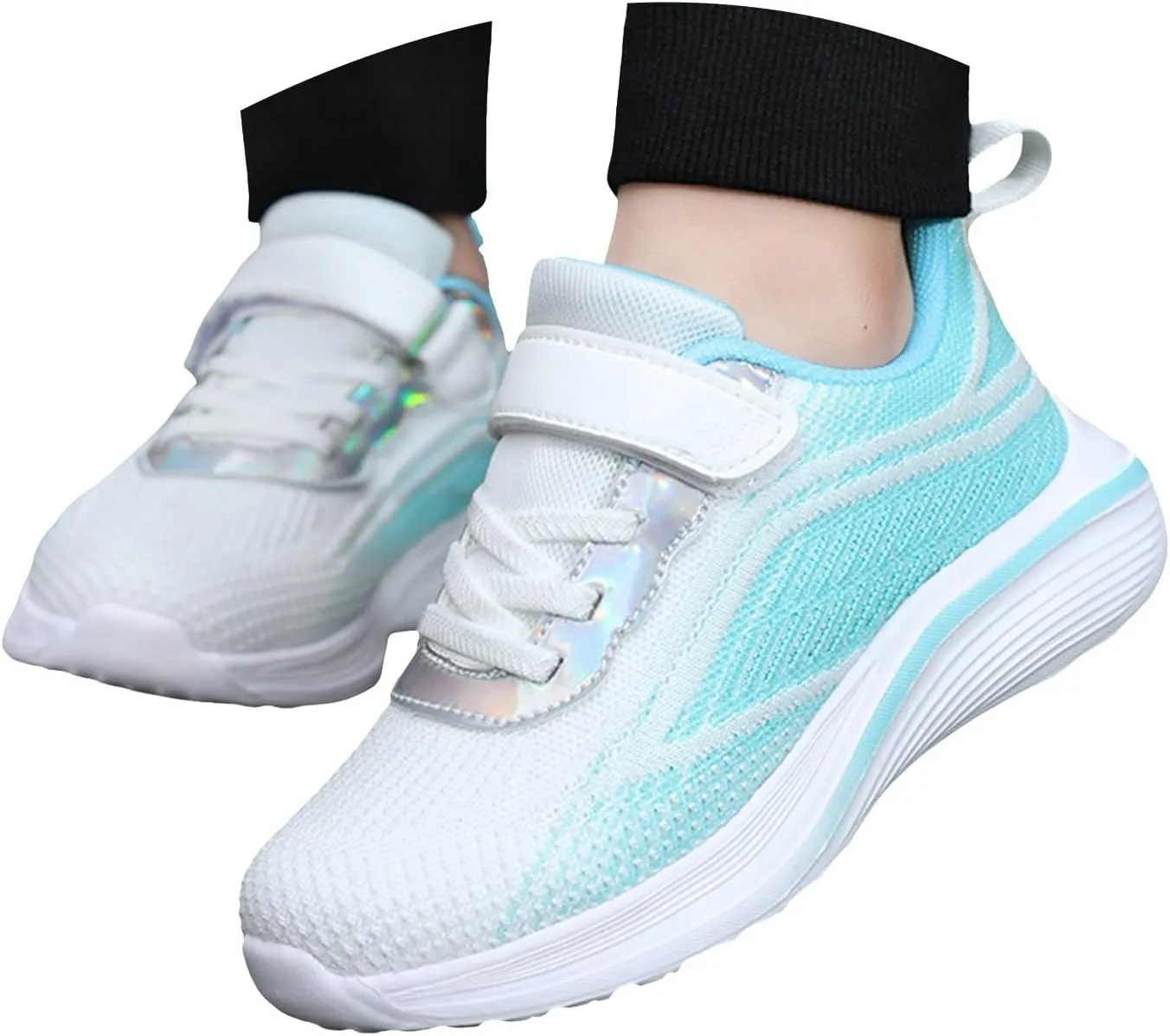 IWIHMIV Girls Athletic Shoes Toddler Tennis Shoes Sneakers for Boys Running Shoes Girls Boys Casual Breathable Sports Shoes