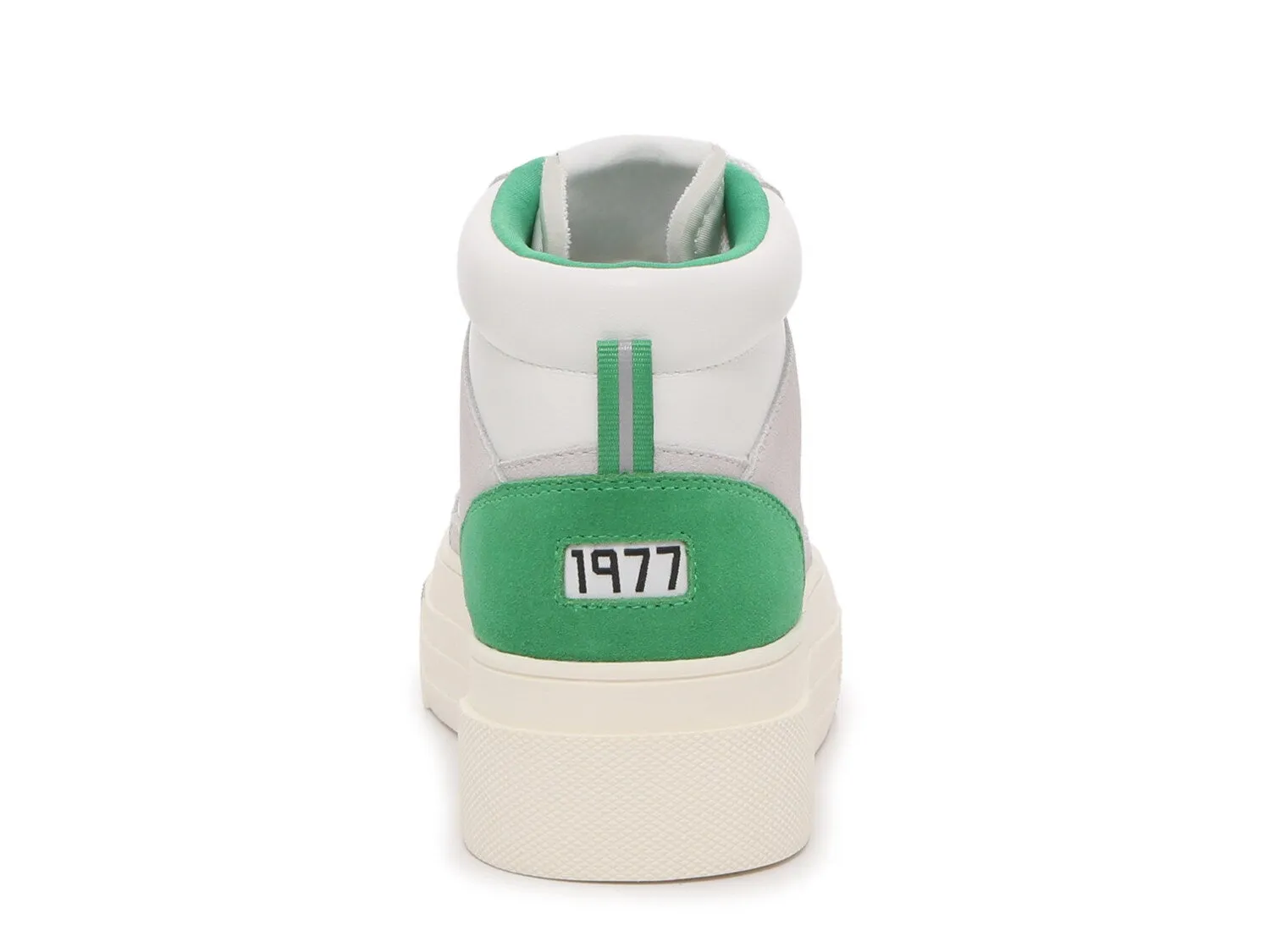 Le TIGRE Midtown high platform sneakers, green/white/beige