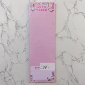Let's Rodeo Western Notepad by Callie Danielle
