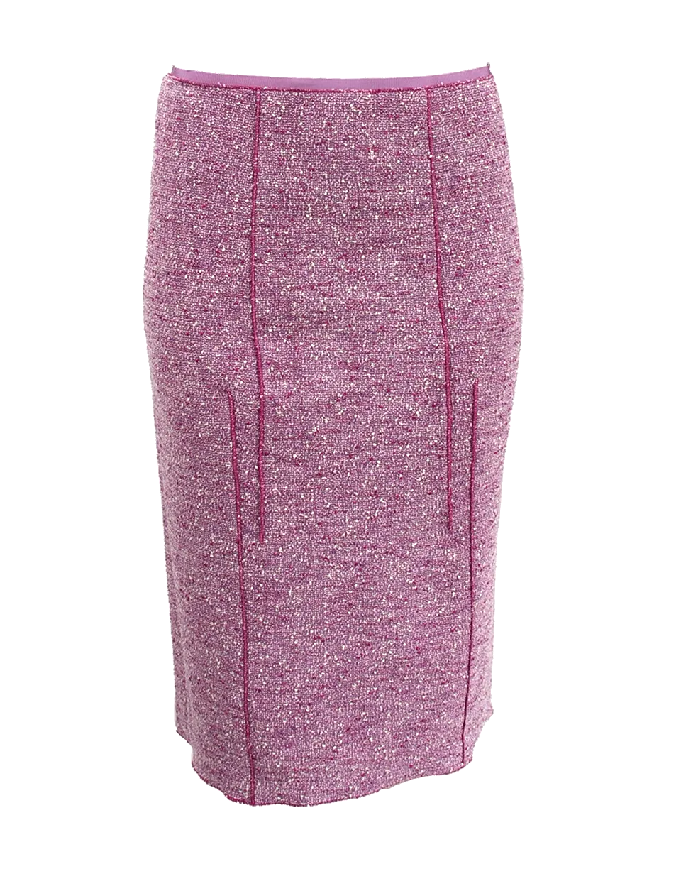 Light Weight Tweed Pencil Skirt