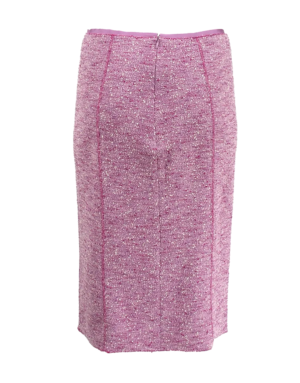 Light Weight Tweed Pencil Skirt