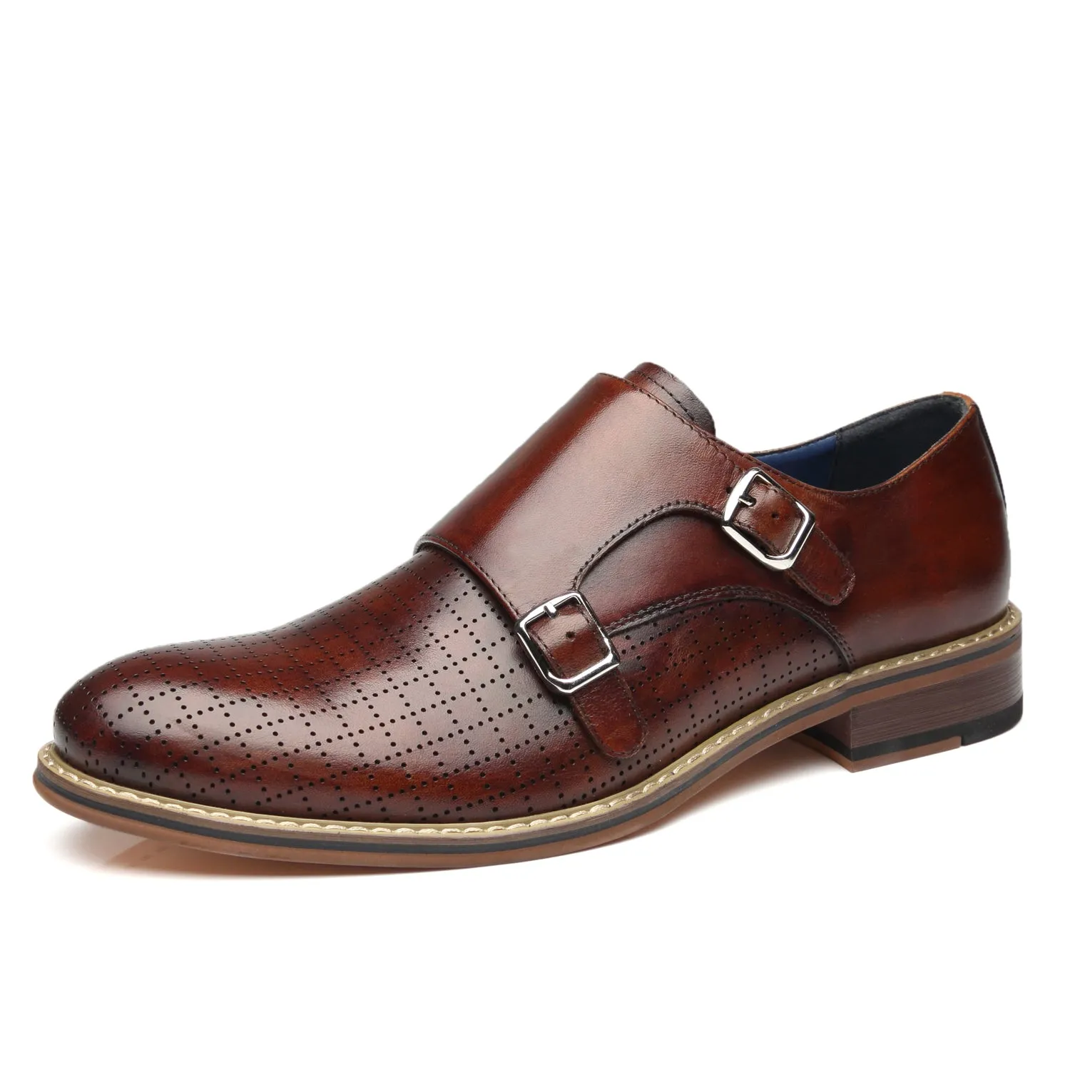 Men's Monk Strap Mendez-1-Brown