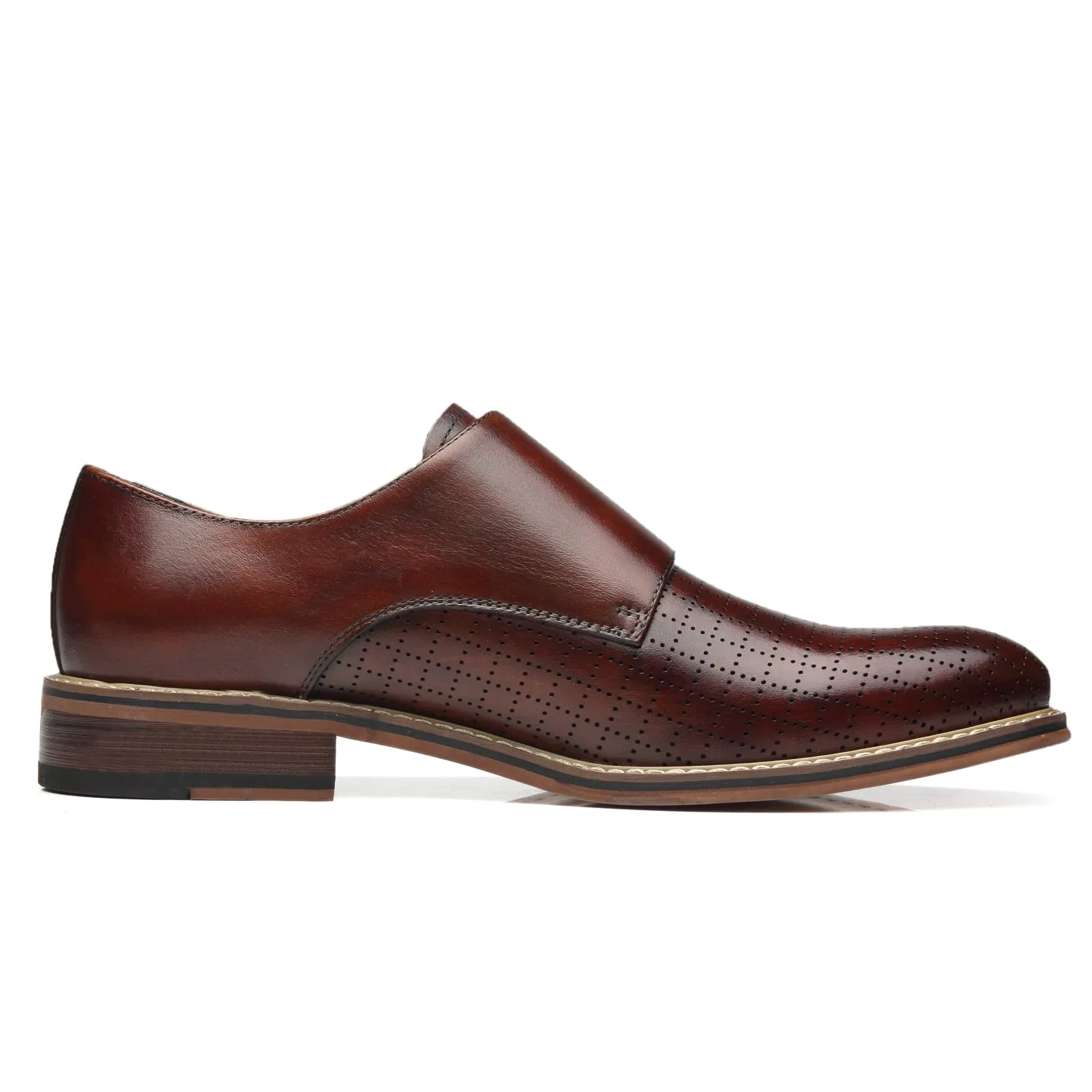 Men's Monk Strap Mendez-1-Brown