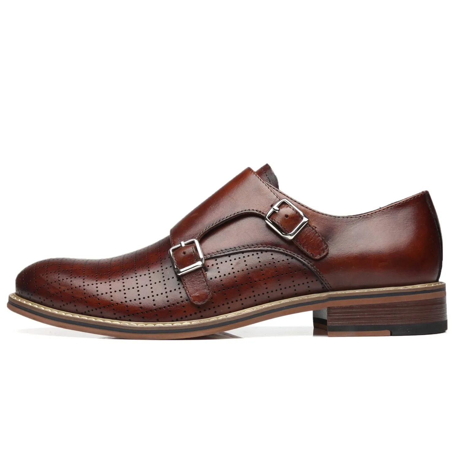 Men's Monk Strap Mendez-1-Brown