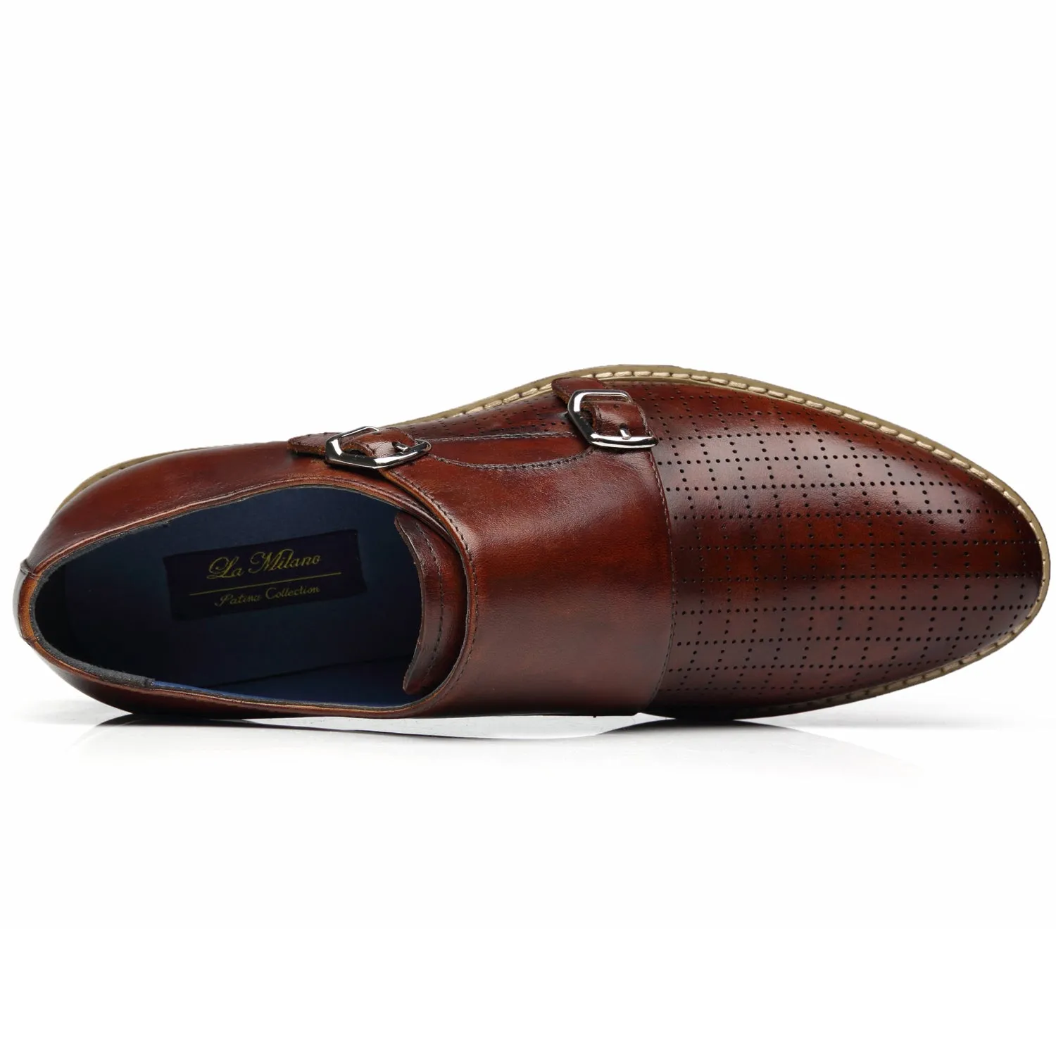Men's Monk Strap Mendez-1-Brown