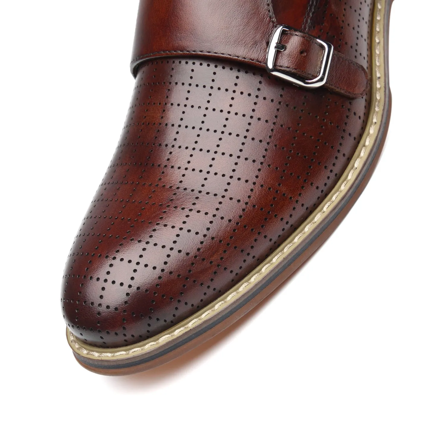 Men's Monk Strap Mendez-1-Brown