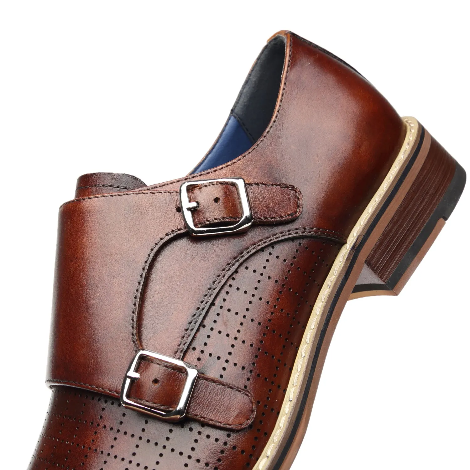 Men's Monk Strap Mendez-1-Brown