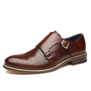 Men's Monk Strap Mendez-1-Brown