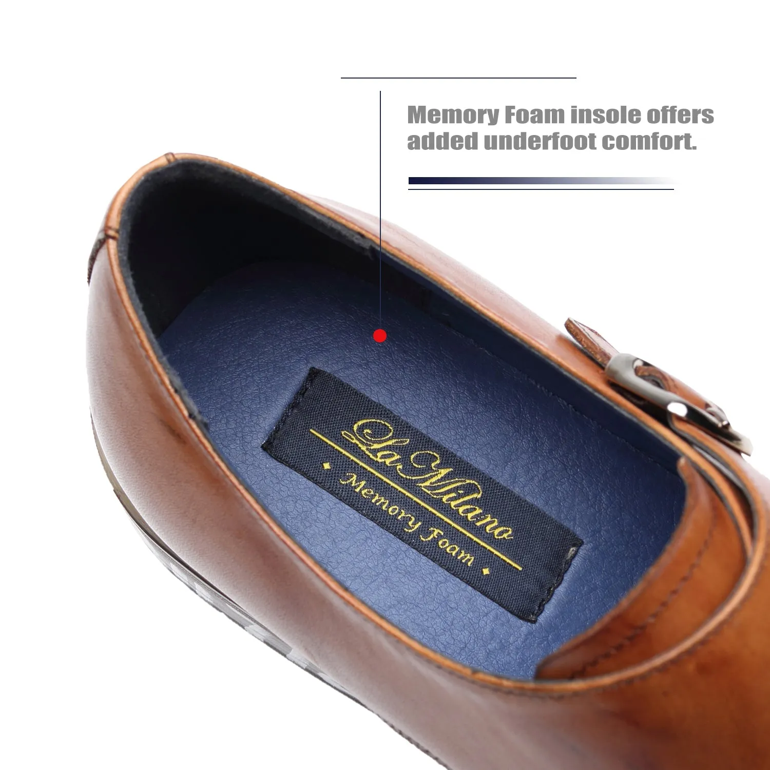 Men's Monk Strap Mendez-1-cognac