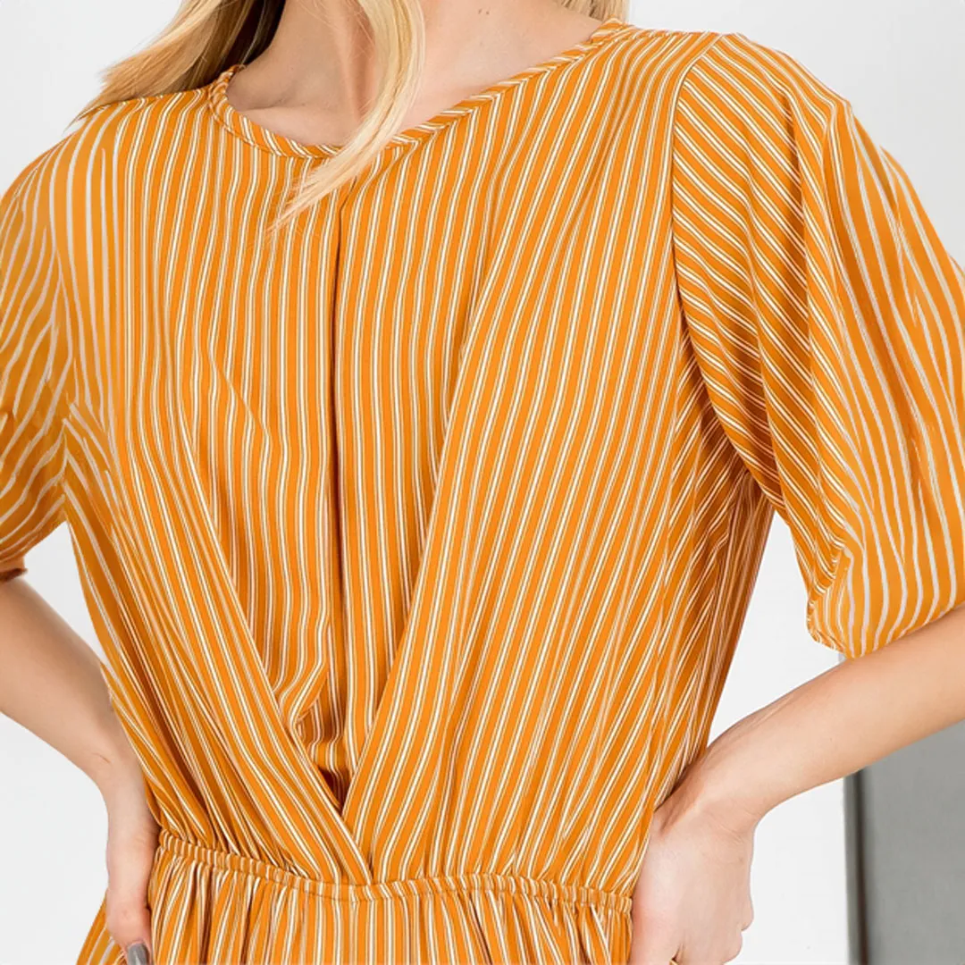 Mustard Stripes Jumpsuit