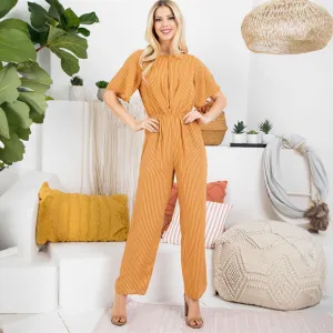 Mustard Stripes Jumpsuit