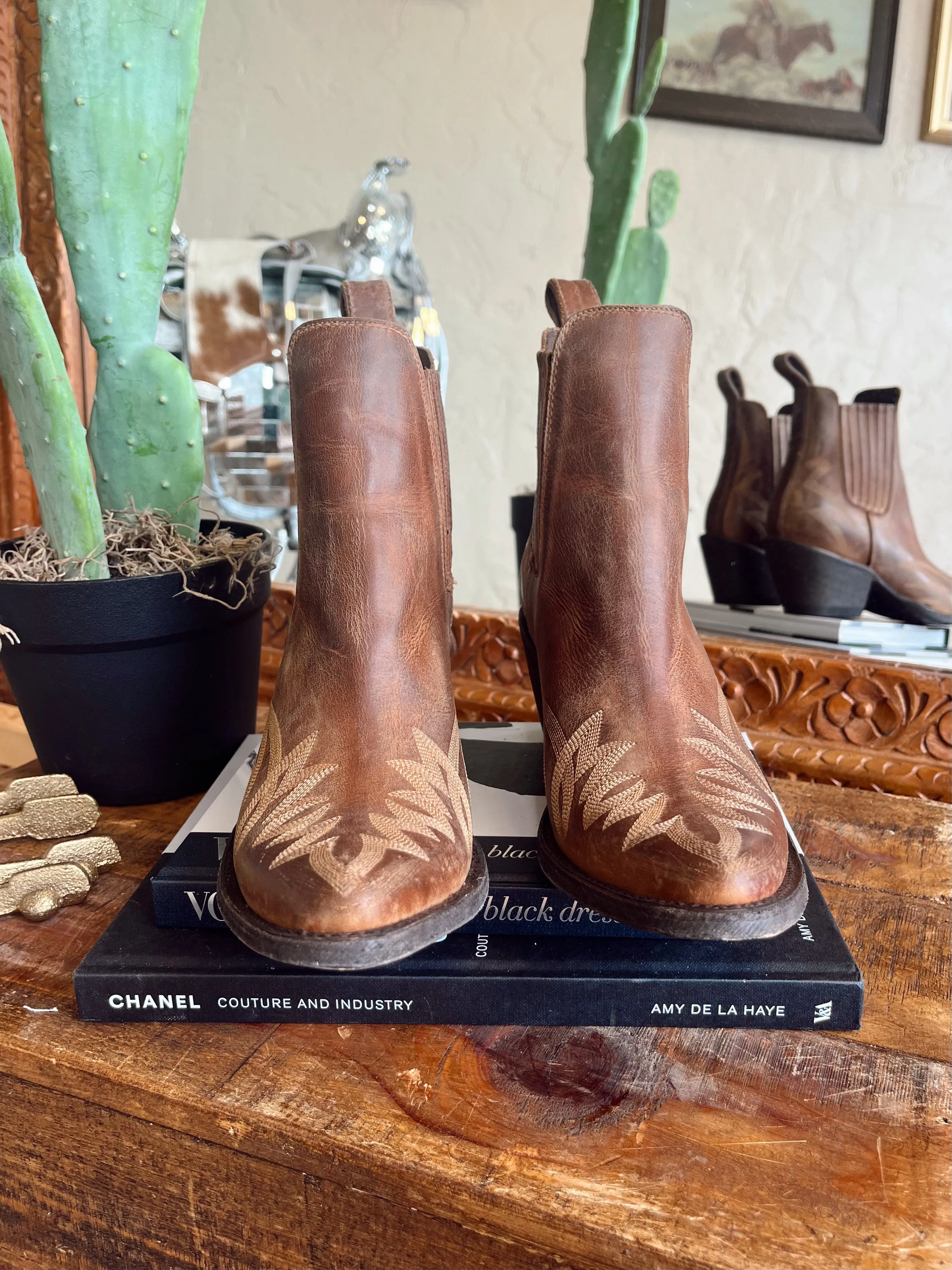 Old Gringo Gaucho Booties in Honey