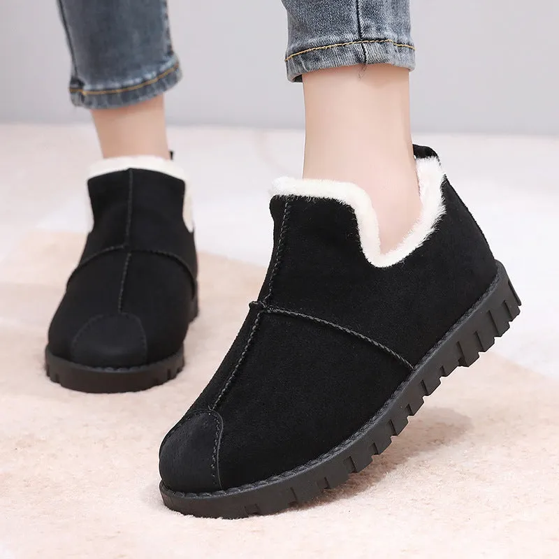 Owlkay Fashionable Women's Snow Boots Warm and Casual with Thick Soles