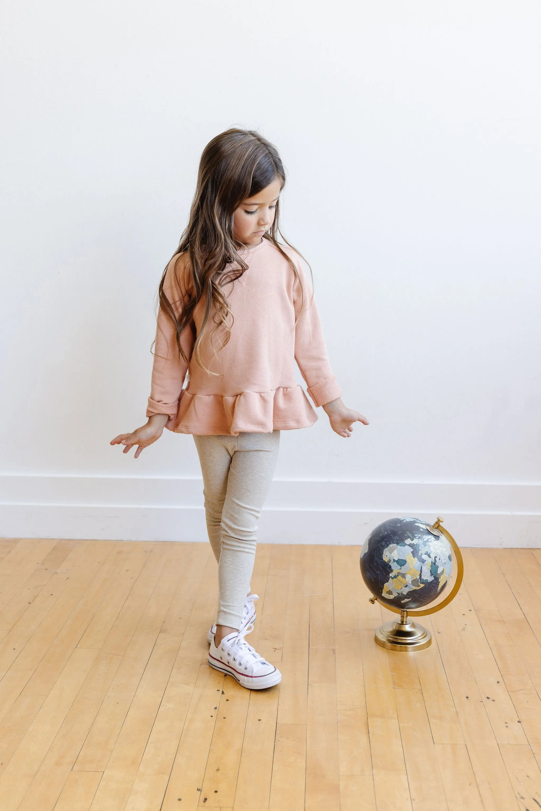 peplum crew CO - desert sand