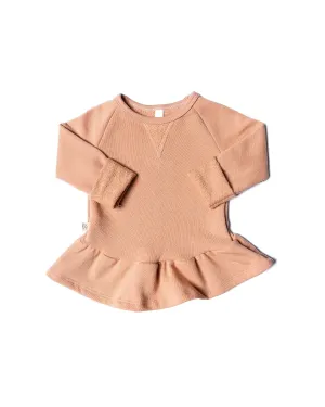 peplum crew CO - desert sand
