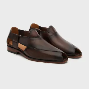 Peshauri | Choco Brown Leather
