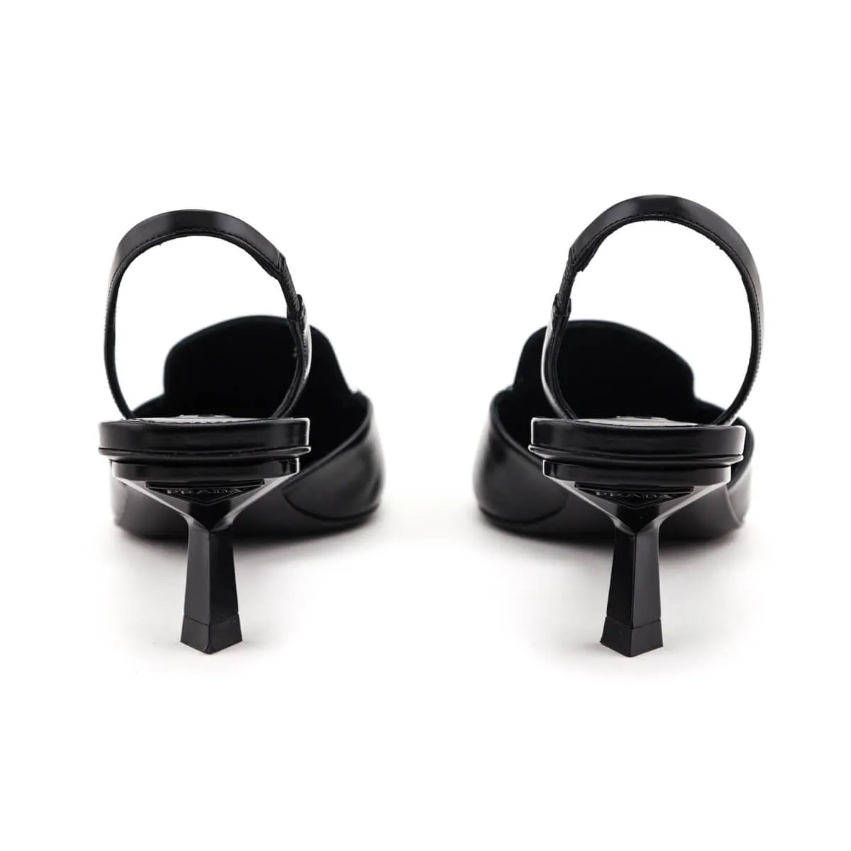 Prada Black Slingback Pumps Size US 8 | EU 38
