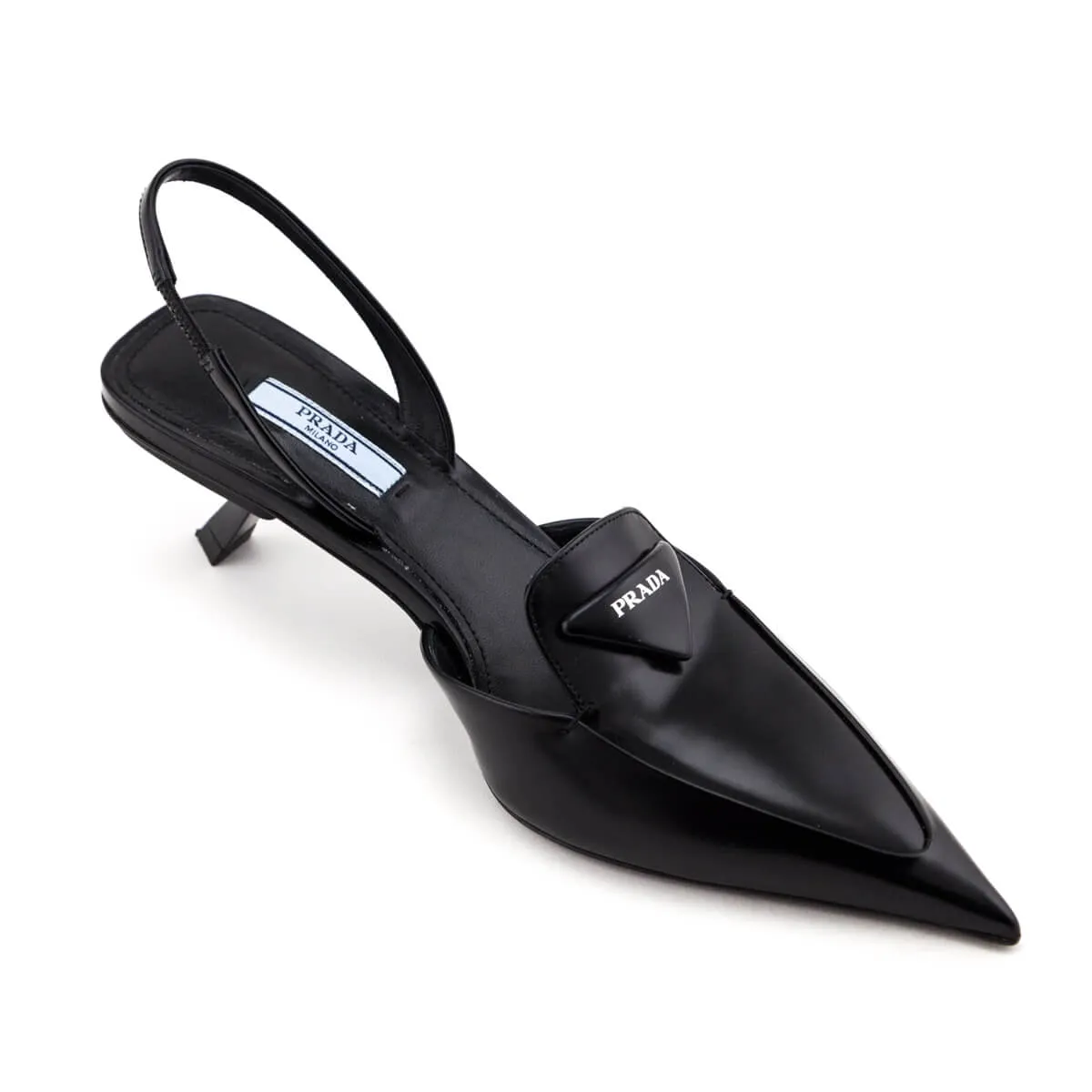 Prada Black Slingback Pumps Size US 8 | EU 38