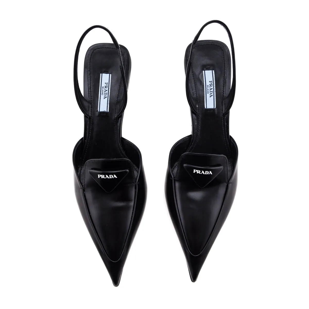 Prada Black Slingback Pumps Size US 8 | EU 38