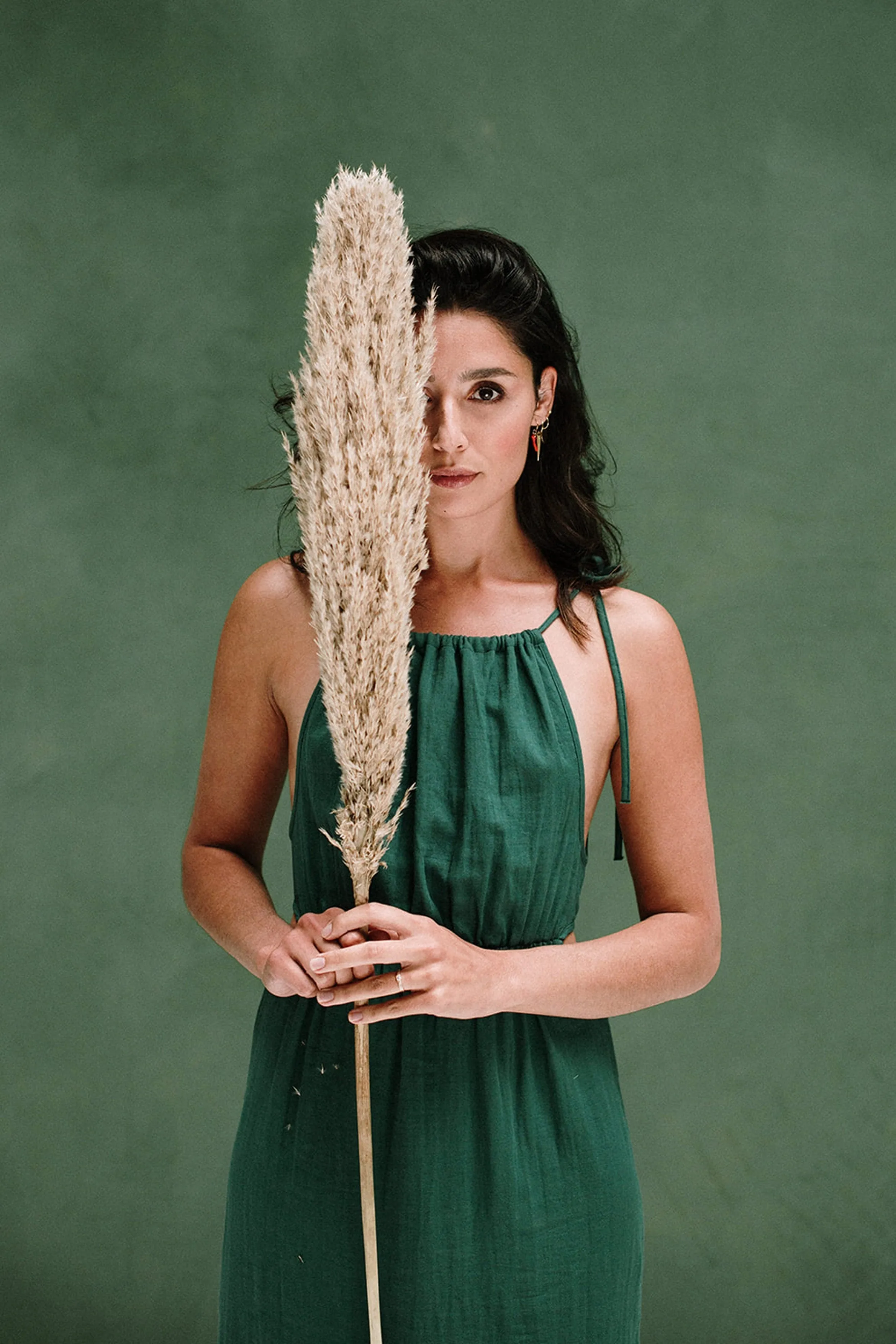priya maxi dress green