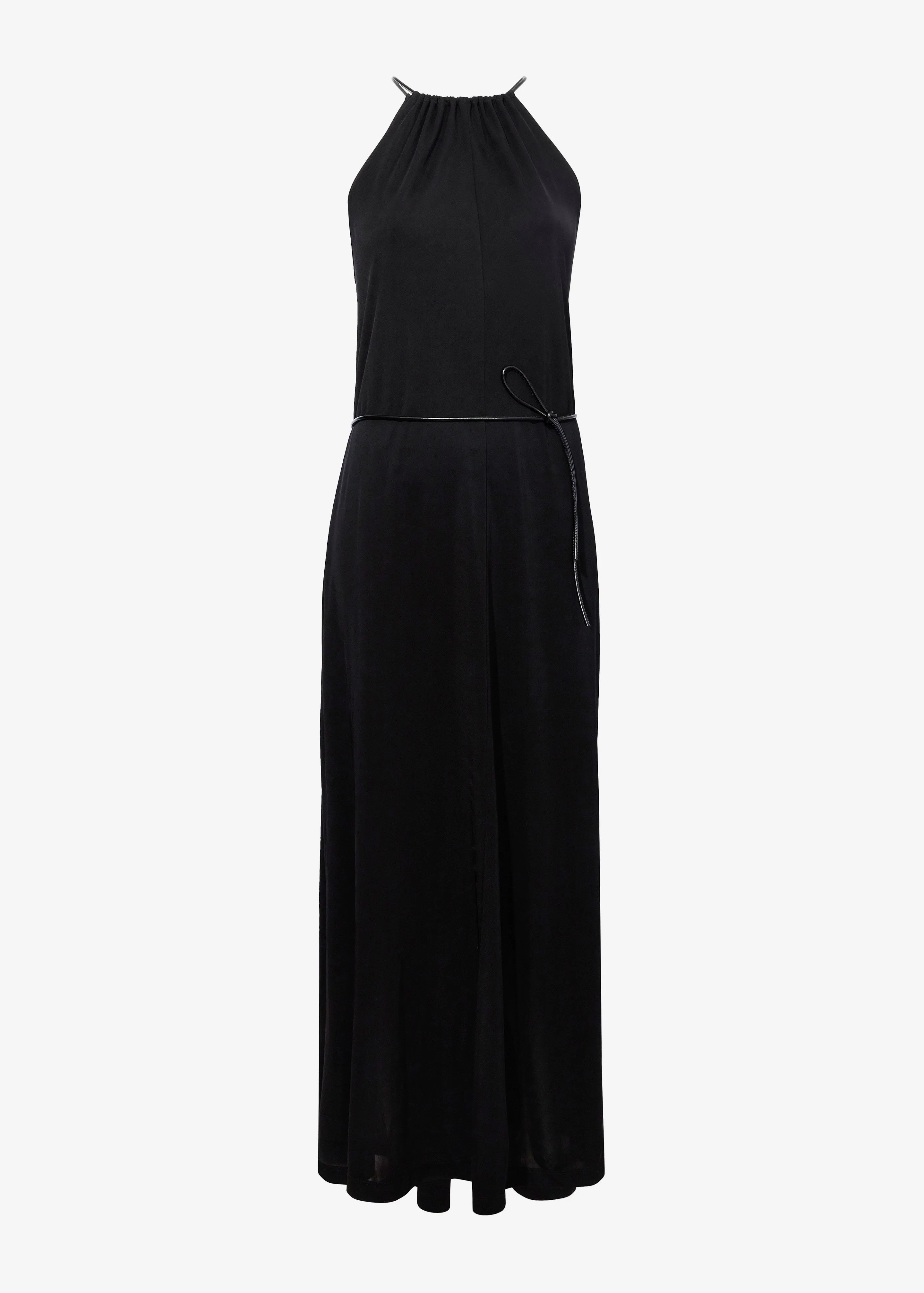 Proenza Schouler White Label Lenny Dress In Matte Jersey - Black